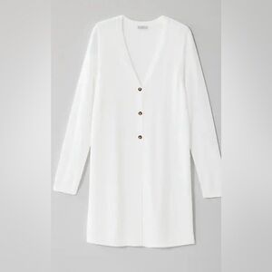 J.Jill White Long Light Cardigan NWOT Size M (W316)
